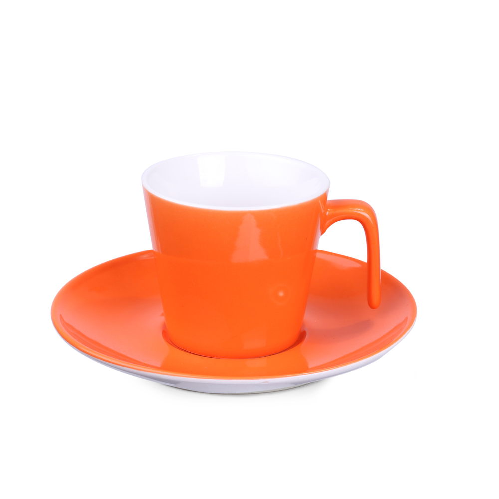 Tasse Eve Set 180ml - orange/white