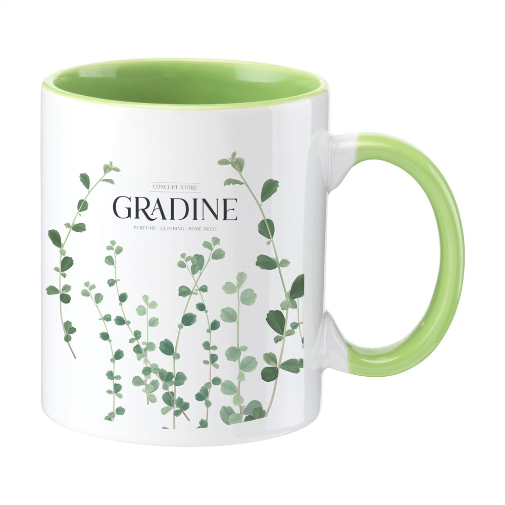 Full Colour Mug Colorato 350 ml Tasse - limettengrün (± PMS 369)