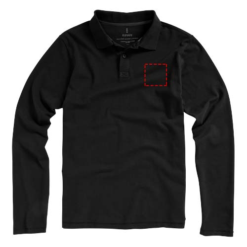 Calgary Langarm Poloshirt für Herren