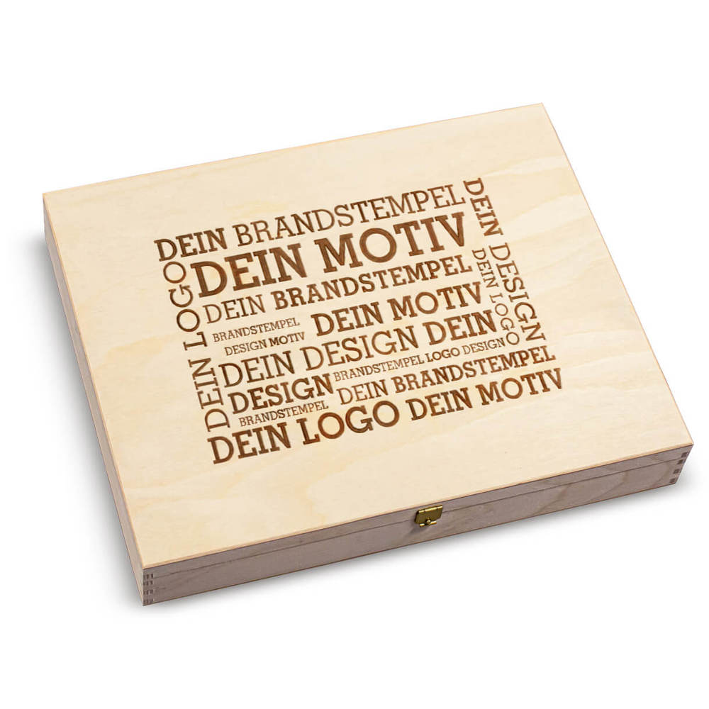 8 Premium Snacks in der Birkenholzbox