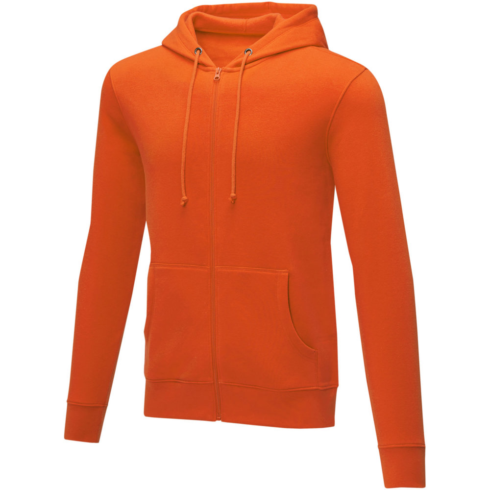 Charon 240 g/m² Herren Kapuzenpullover mit Reißverschluss - Orange