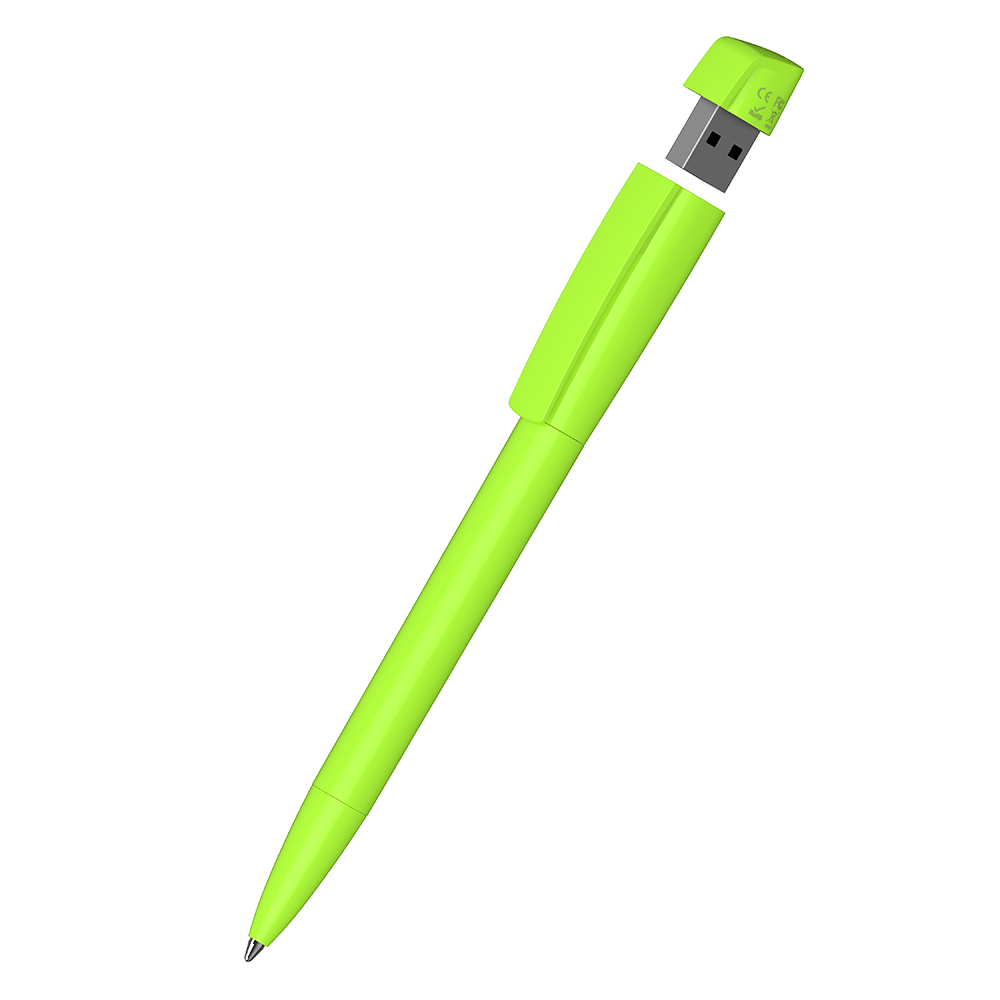 Klio-Eterna - Turnus high gloss USB 2.0 - Drehkugelschreiber mit integriertem USB-Stick - Hellgrün