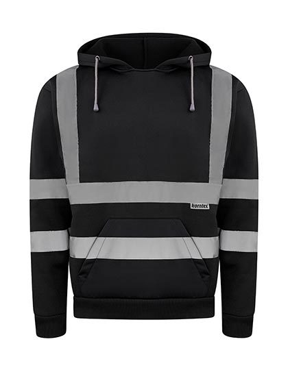 Korntex - Hi-Vis Workwear Hoody Cork - black