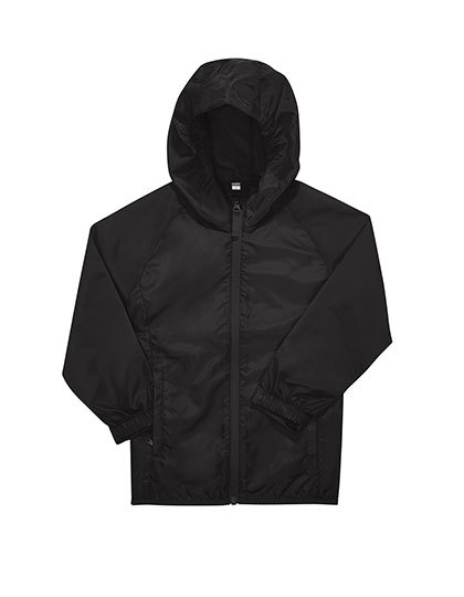 B&C BE INSPIRED - Kids #Reset Windbreaker - Black
