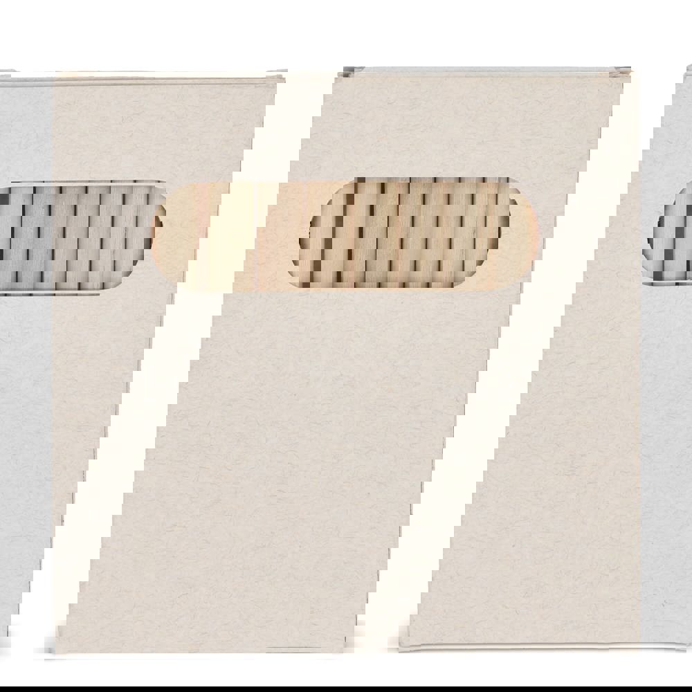 12 Buntstifte in einer Schachtel aus recyceltem Milchkarton