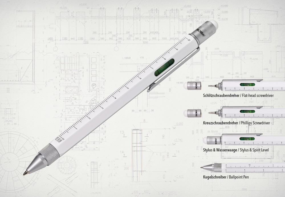 TROIKA Multitasking-Kugelschreiber CONSTRUCTION