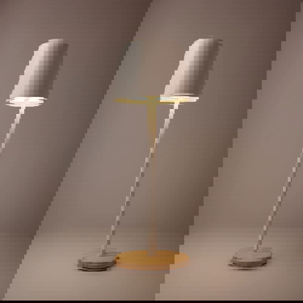 Solis Dimmbare Tischlampe mit Bambusfuß