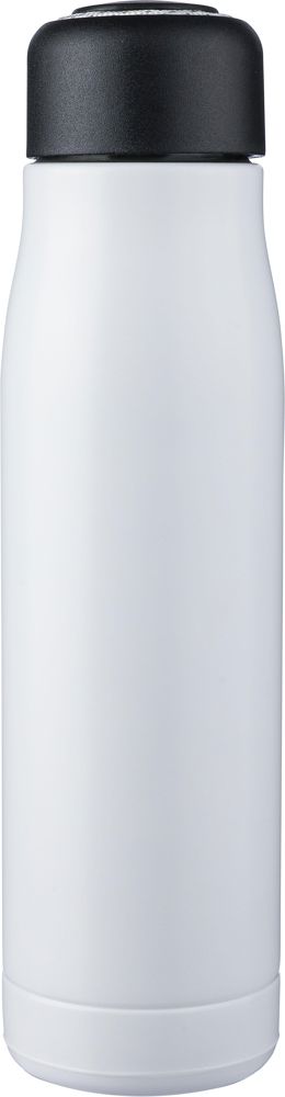 Doppelwandige Trinkflasche aus recyceltem Edelstahl (500 ml) Solene - Weiß