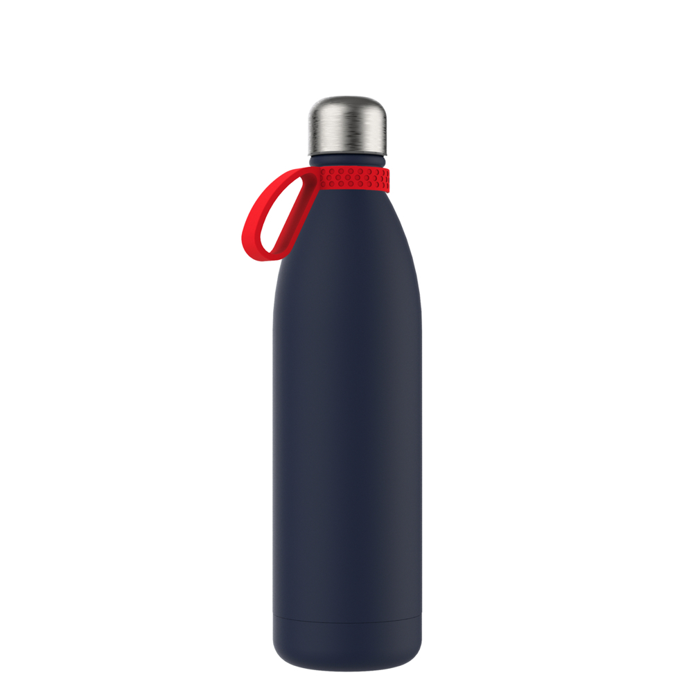 Thermotrinkflasche RETUMBLER-NIZZA XL - rot, marineblau, silber