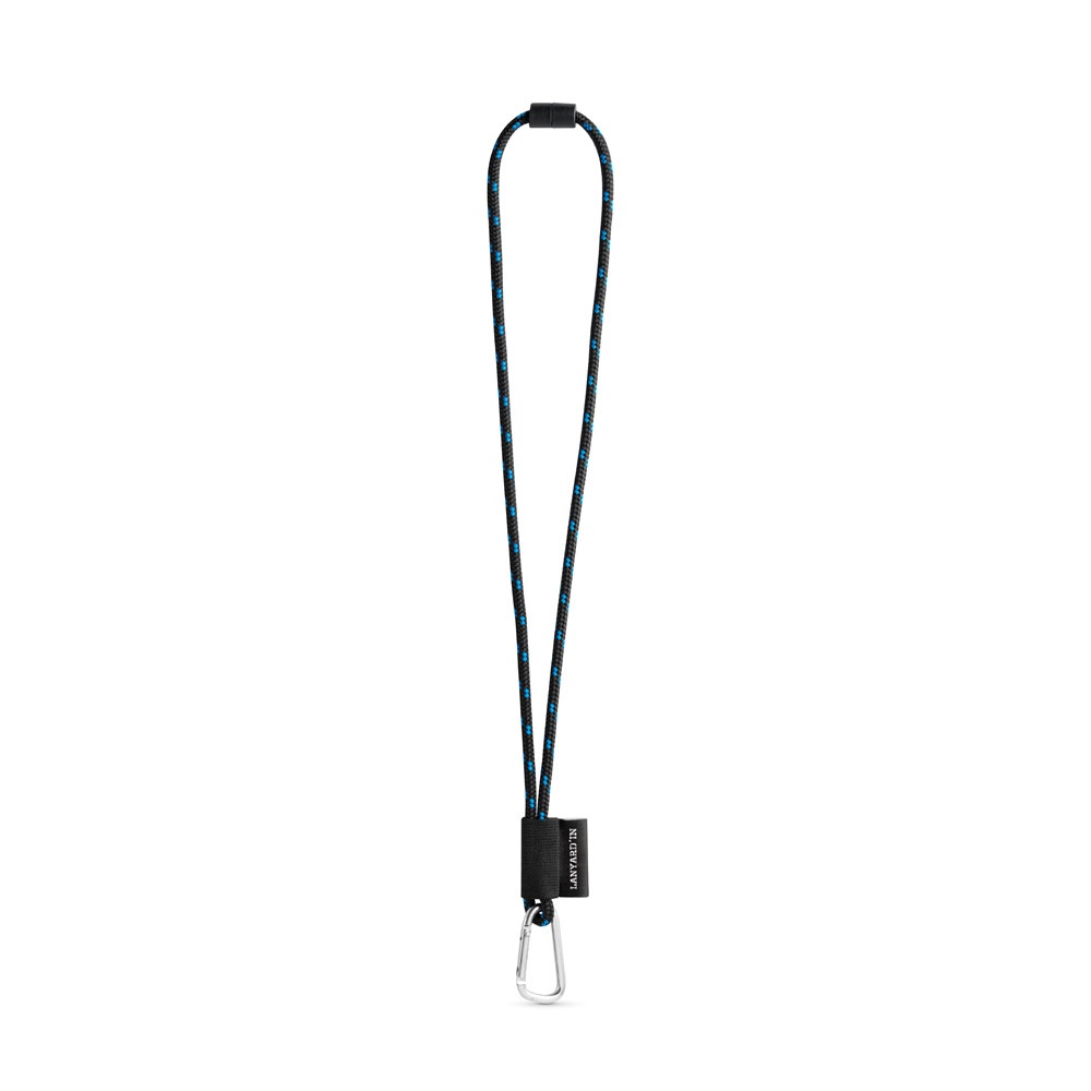 75091. Lanyard Nautic Long Set. Standardmodelle - Schwarz, Königsblau