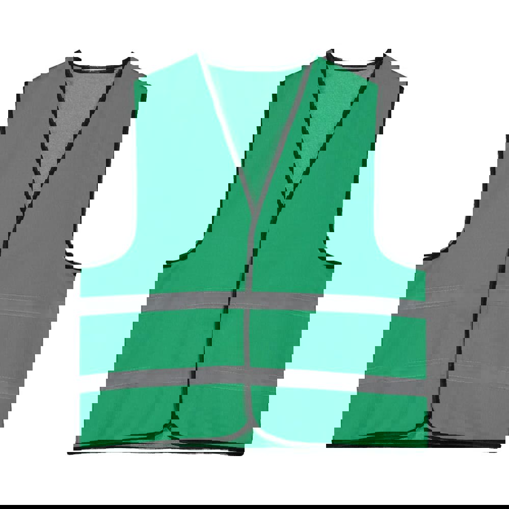 Reflektierende Kinderweste 6-12 Jahre - Flaschengrün (PMS 348C) / Flaschengrün