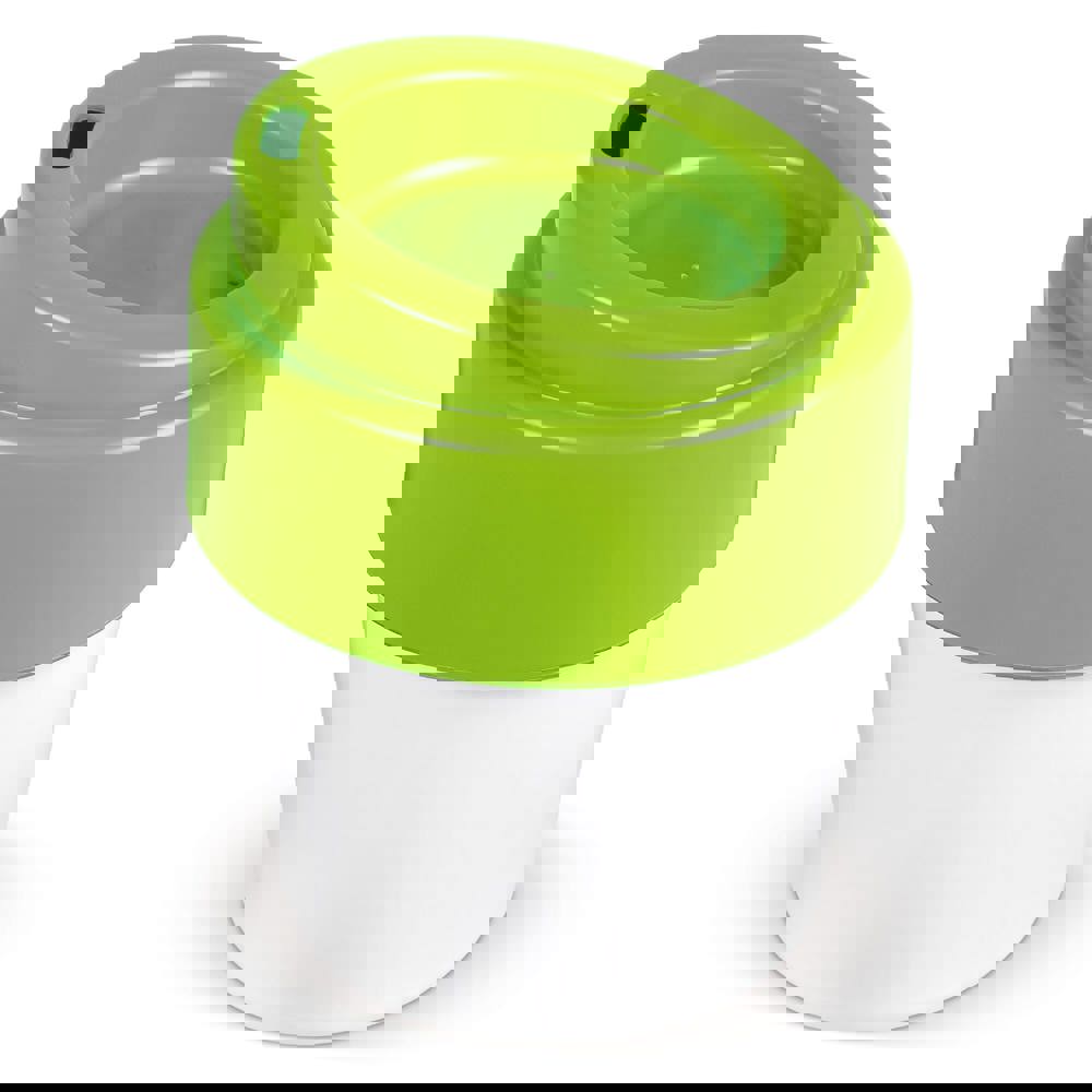 Heiß-aber-cool Kaffeebecher mit Deckel 240ml - Weiss / Hellgrün