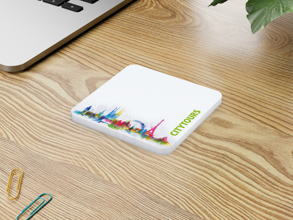 Haftnotizblock Plus Round, 66 × 66 mm