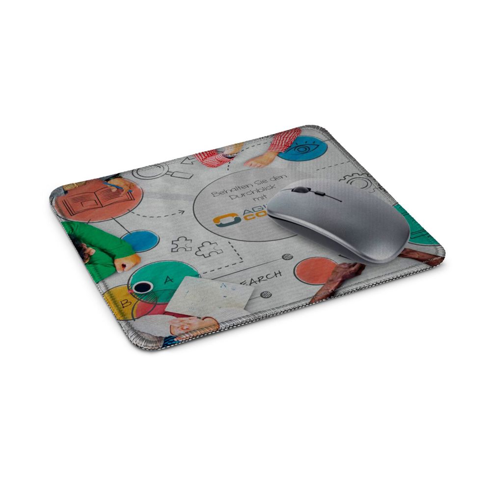 Mousepad Premium aus Mikrofaser und Naturkautschuk 24 x 20 cm, inkl. Polybeutel