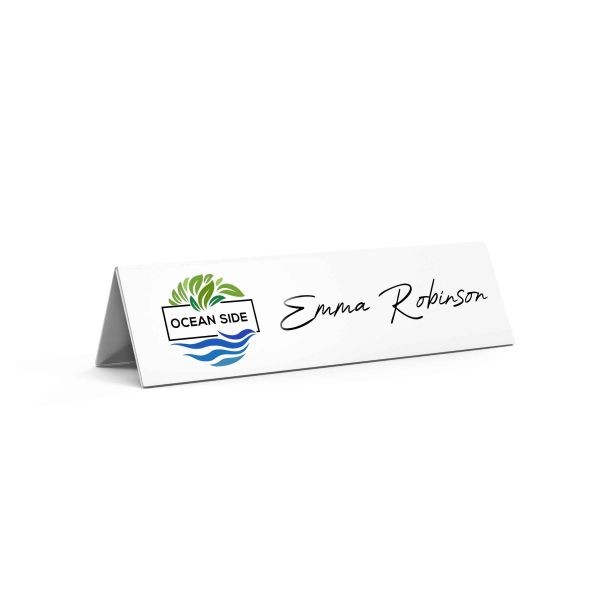 Table Name Plate- Whiteboard