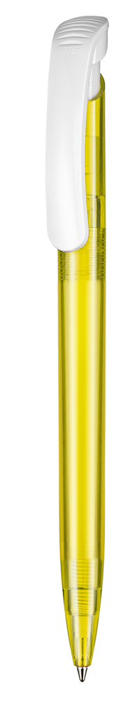 Kugelschreiber CLEAR TRANSPARENT S - ananas-gelb TR/FR