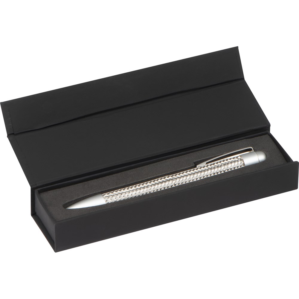 Metallkugelschreiber mit Drahtgeflecht TABEA