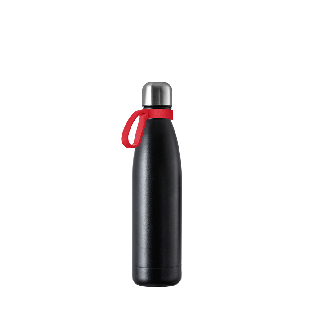 Thermotrinkflasche RETUMBLER-NIZZA - schwarz, silber, rot