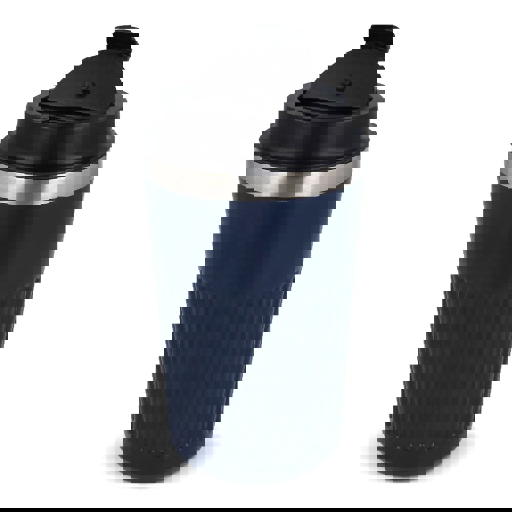 Recycelter Edelstahl-Thermobecher für Kaffee zum Mitnehmen, 400 ml