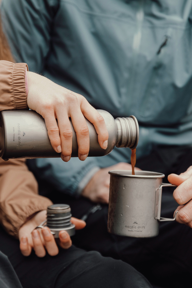 Nordic Drift Trail Ultraleichte Titan-Wasserflasche 600ml