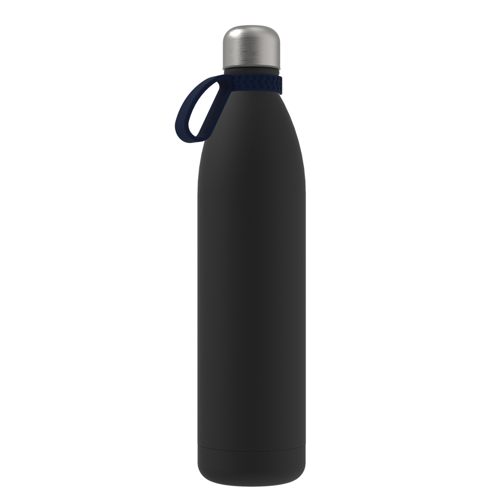 Thermotrinkflasche RETUMBLER-NIZZA XXL - schwarz, silber, marineblau