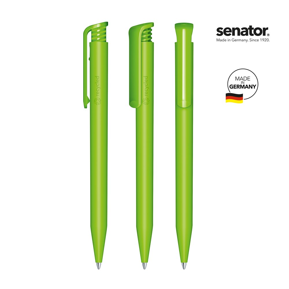 senator® Super Hit Matt Recycled  Druckkugelschreiber - grün 376