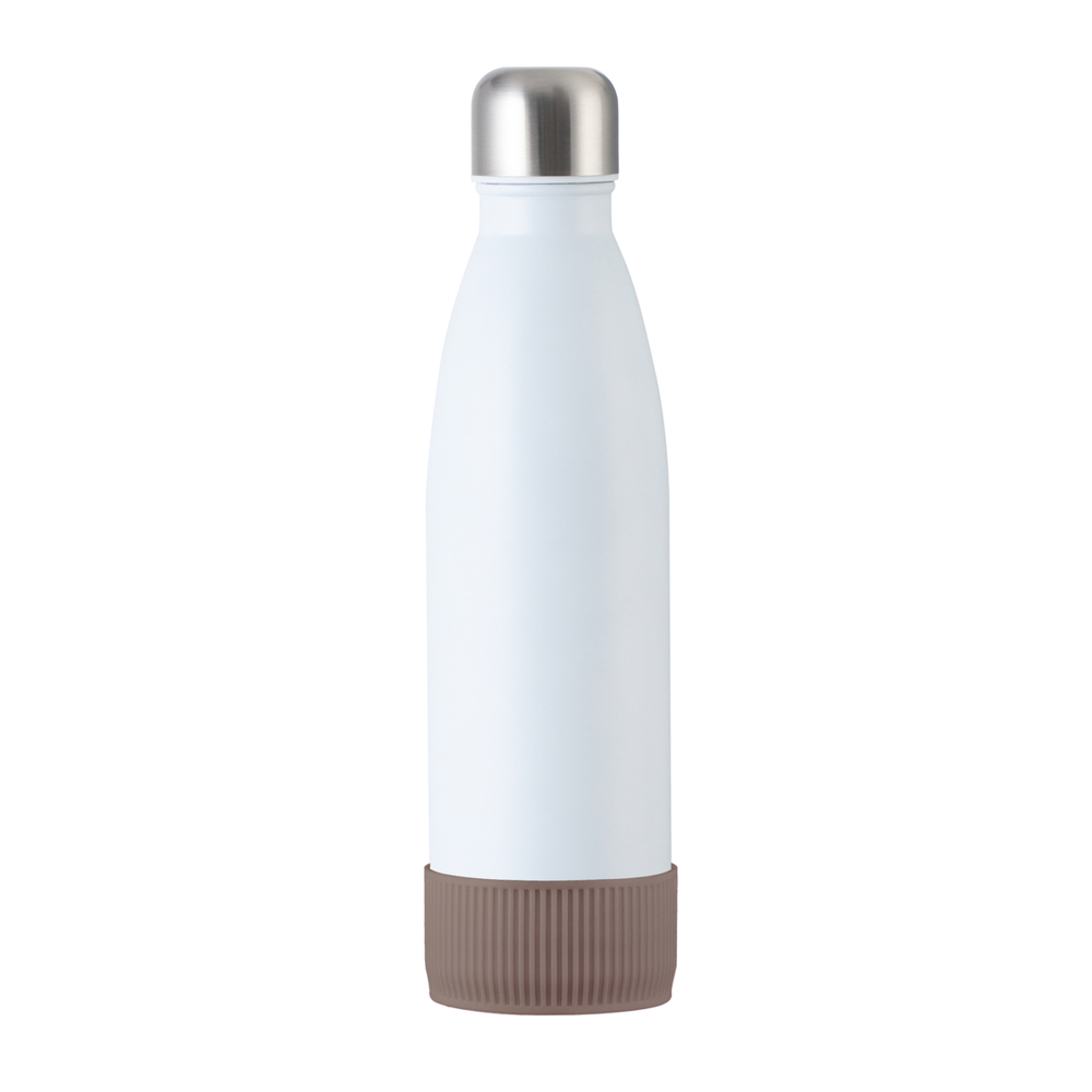 Trinkflasche RETUMBLER-myTOULON - braun, weiß