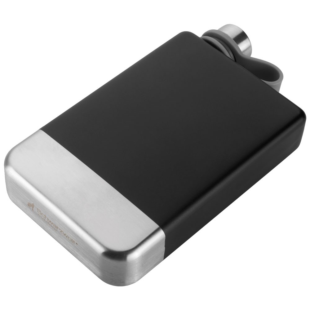 Schwarzwolf outdoor® HALTI Metall-Flachmann 0,266 l