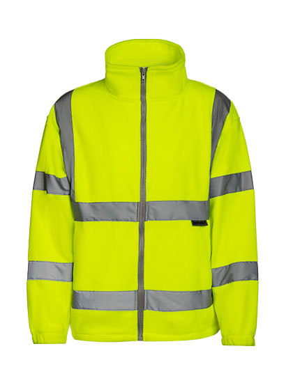 Korntex - Hi-Vis Safety Fleece-Jacket Bergen - Signal Yellow