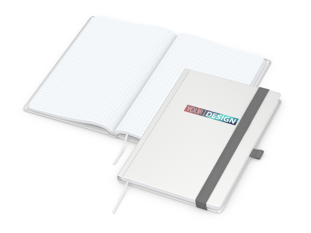 Notizbuch Vision-Book EXPRESS, A5, White, Punktraster, weiß