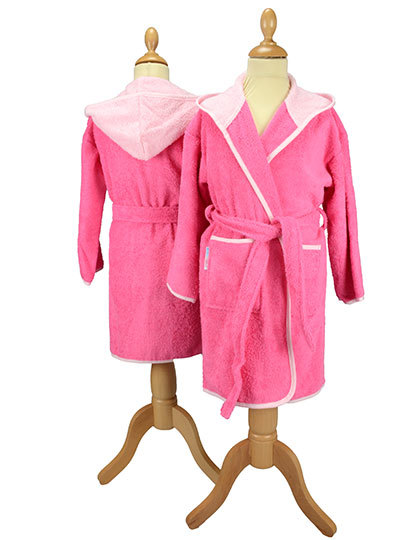 ARTG - Boyzz&Girlzz® Hooded Bathrobe - Pink, Light Pink
