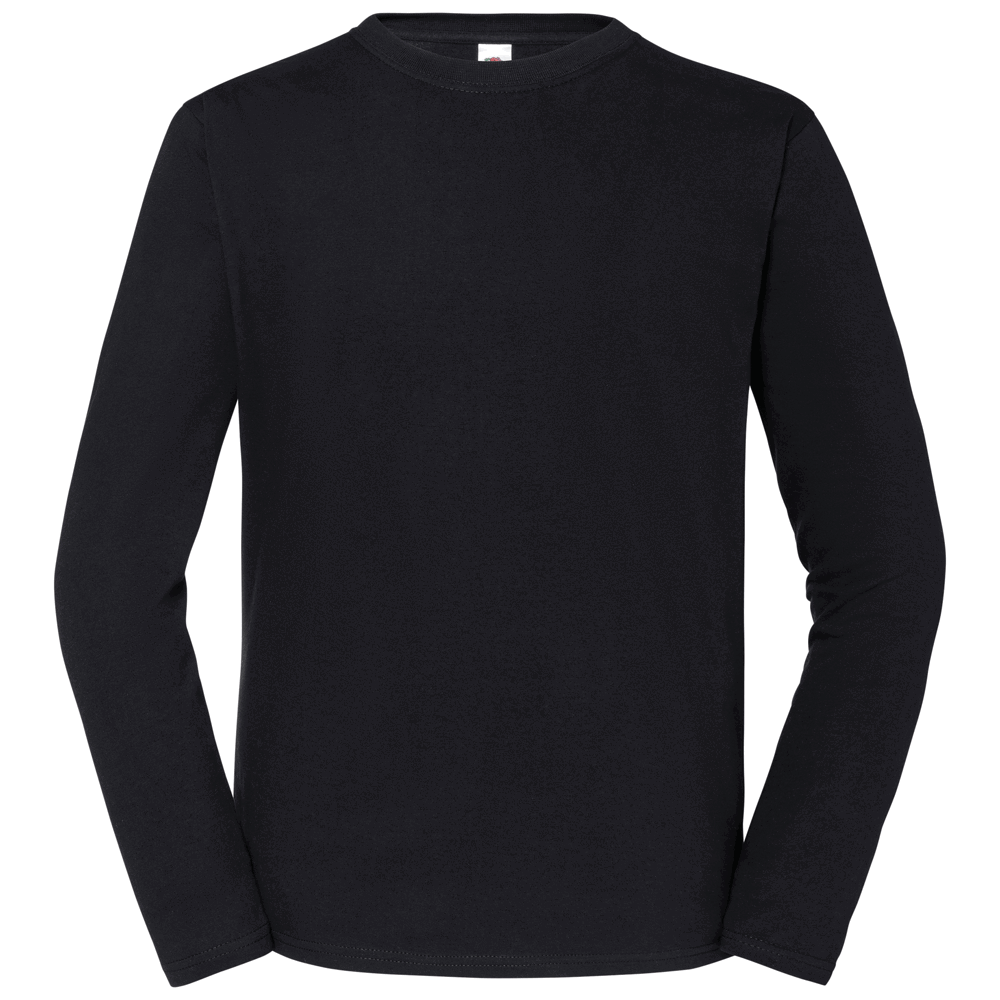 613600 - Iconic 195 Ringspun Premium Long Sleeve T - Schwarz