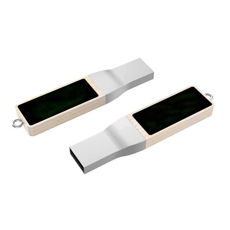 USB-Stick LED 10 USB 2.0 COB  32 GB BambusUSB 2.0 Flash Disk 32 GB