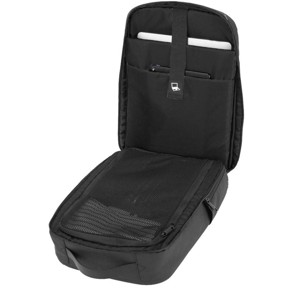 SCX.design L12  Shield Rucksack mit eingebauter 10.000 mAh Powerbank und 3-in-1 Ladekabel