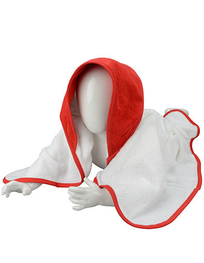 ARTG - Babiezz® Hooded Towel - White, Fire Red, Fire Red