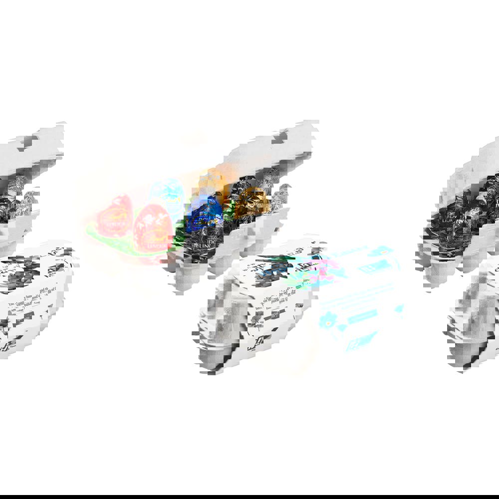 6er-Pack Eierschachtel mit Lindt-Eiern