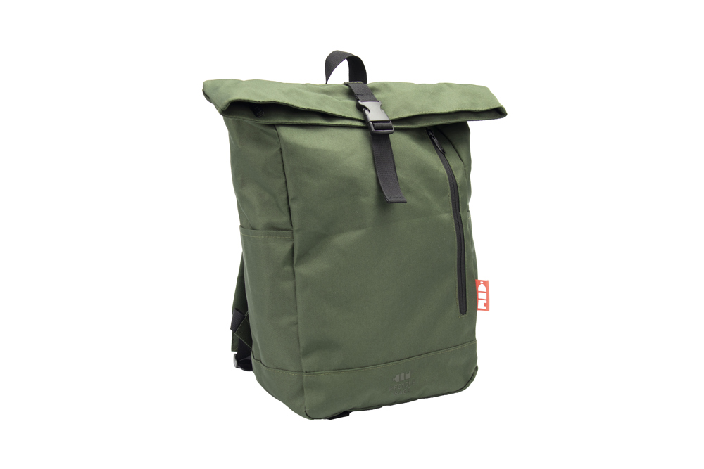 Recycle Bags Basic rolltop rucksack, Olivgrün