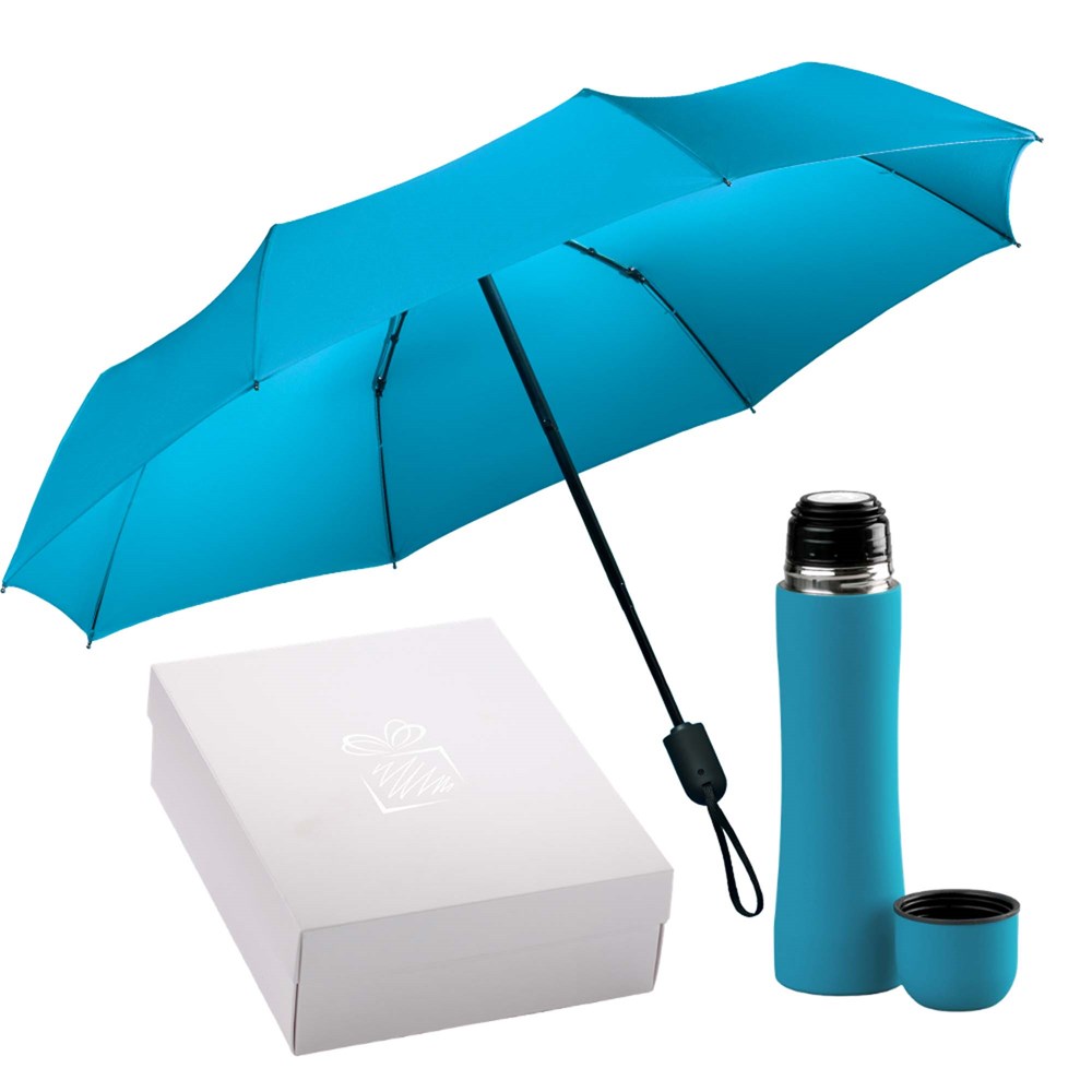 Auto Set: Thermosbecher & Vollautomatischer Regenschirm