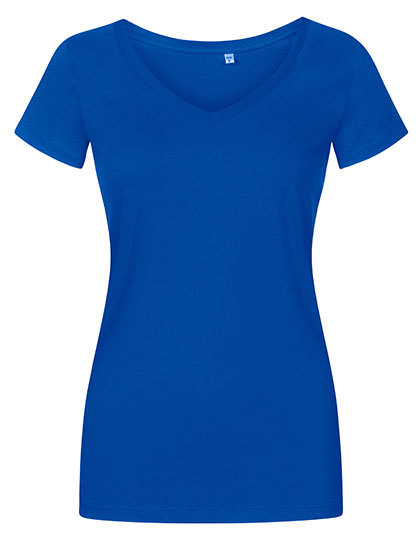 X.O by Promodoro - Women´s V-Neck T-Shirt - Azur Blue