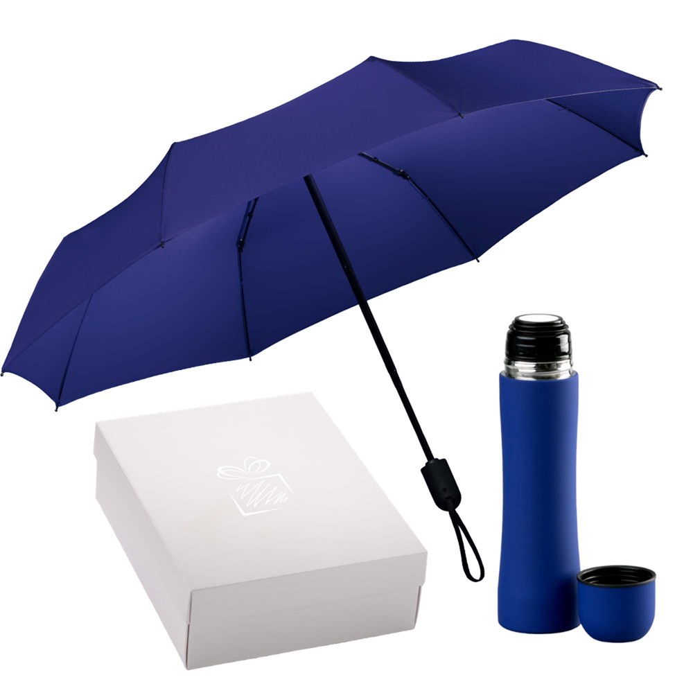 Auto Set: Thermosbecher & Vollautomatischer Regenschirm
